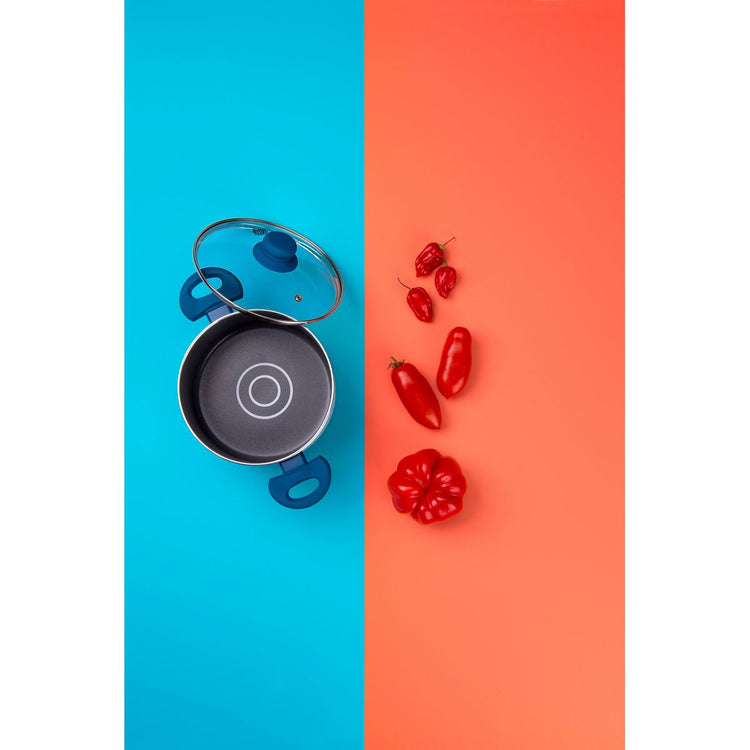 Faitout avec dosage d'huile et couvercle 20 cm Tasty Casserole