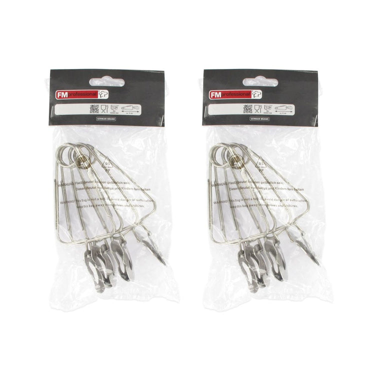 Lot de 8 pinces à escargots FM Professional Gourmet Edition