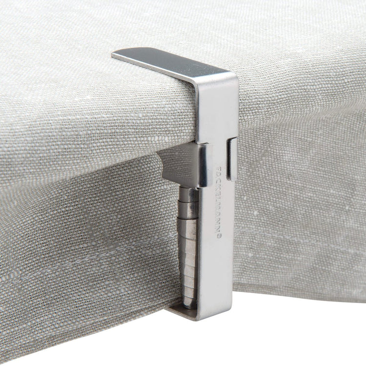 Lot de 8 pinces pour nappe en acier inoxydable Fackelmann Tecno