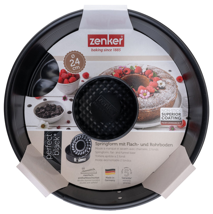 Moule à manqué et à savarin double fond 24 cm Zenker PerfectBack+