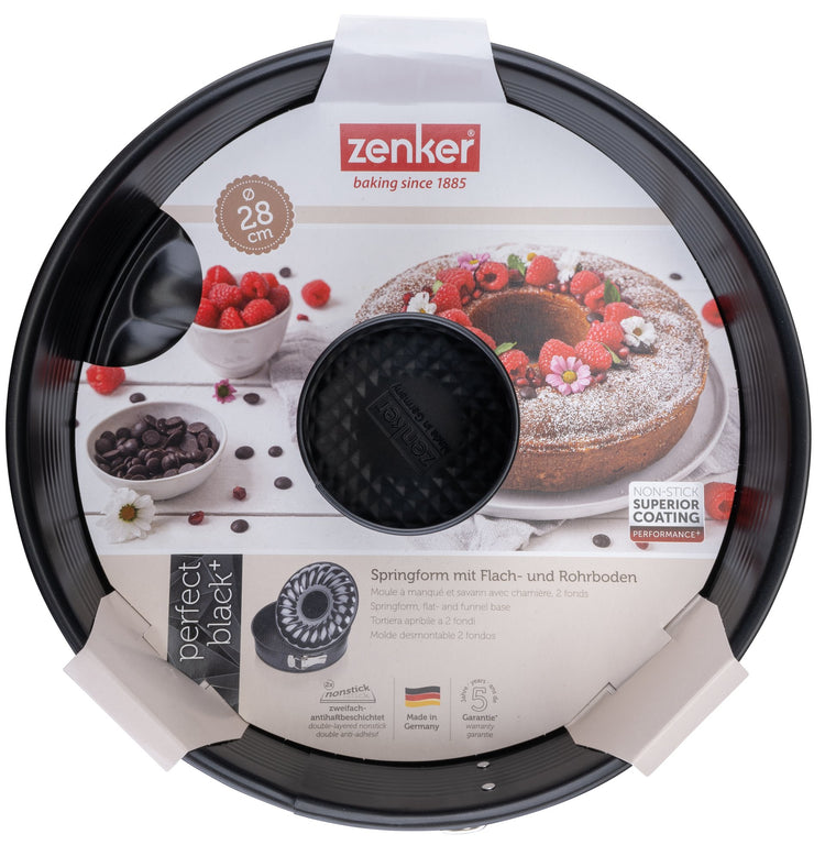 Moule à manqué et à savarin double fond 28 cm Zenker PerfectBack+