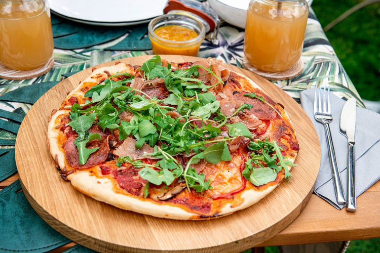 Plaque à pizza perforée ronde four et barbecue 32 cm FM Professional Barbecue