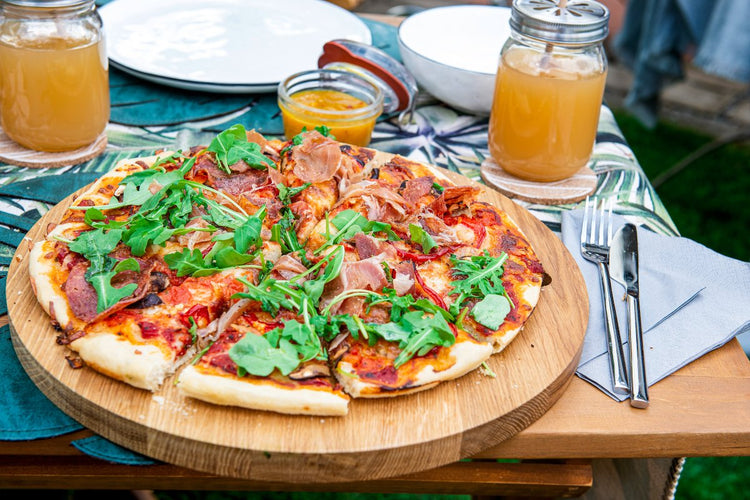 Plaque à pizza perforée ronde four et barbecue 32 cm FM Professional Barbecue