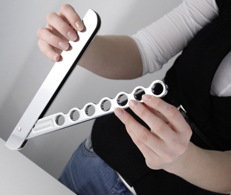 Crochet pliant gris Fackelmann Tecno