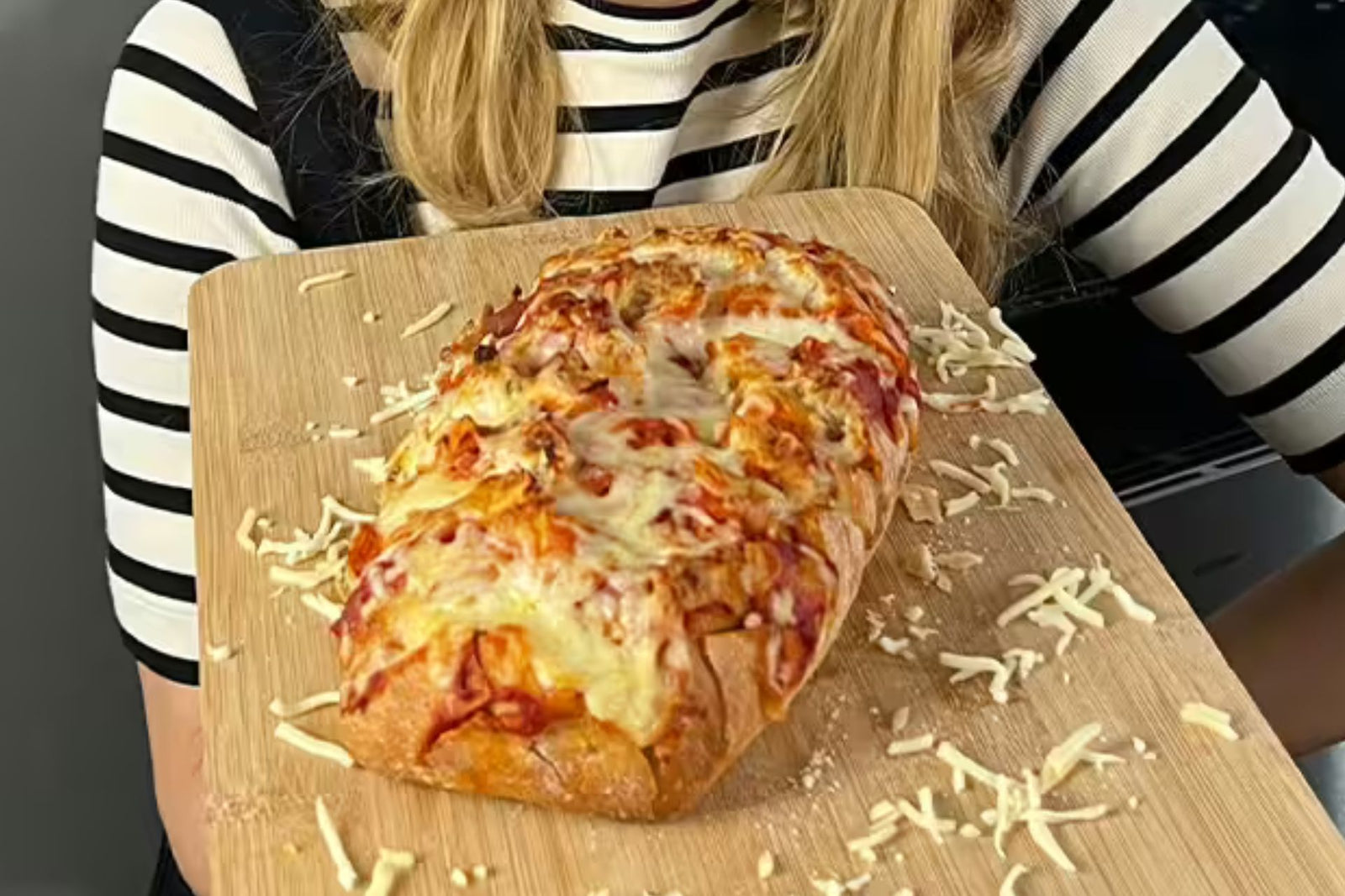 La pizza baguette
