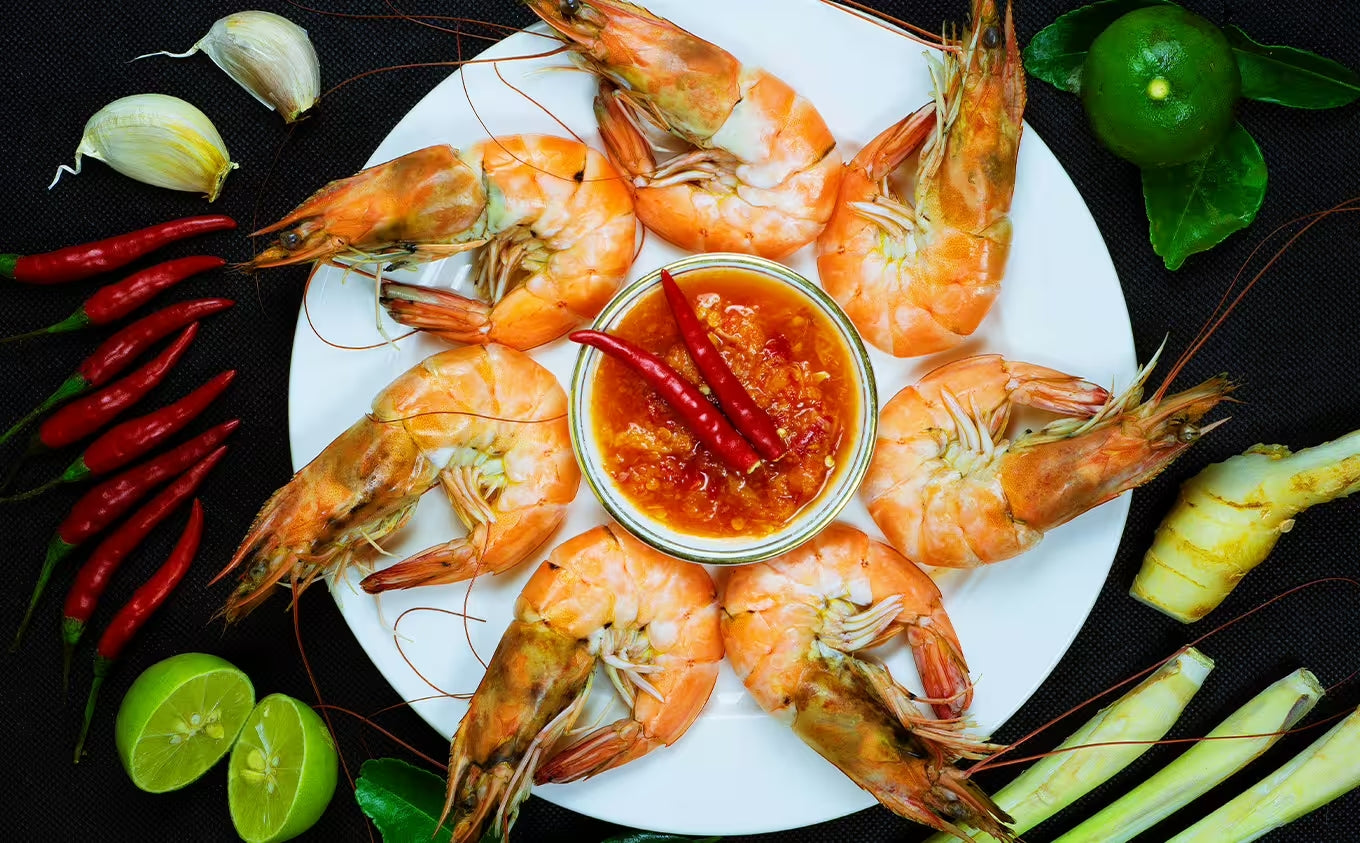 Crevettes à la sauce tomate-beurre