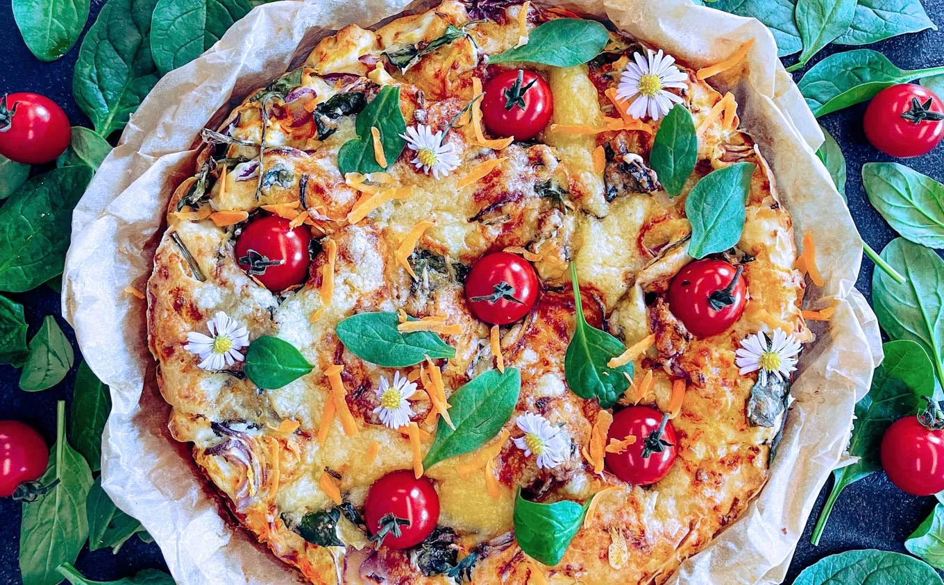 La recette de la quiche aux Légumes Colorés