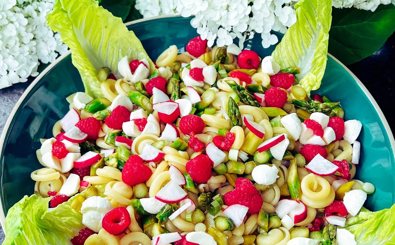 La recette de la salade de Pâtes aux Asperges Verts