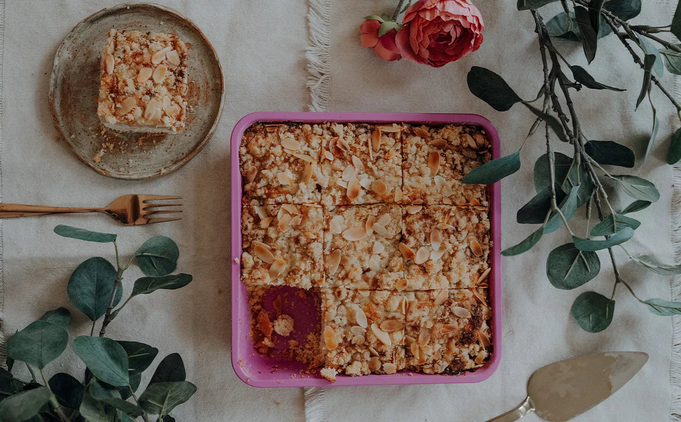 La recette du gâteau aux poires façon crumble