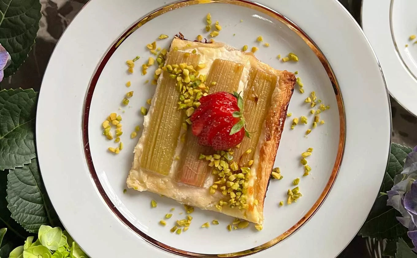 La recette de la tarte à la Rhubarbe