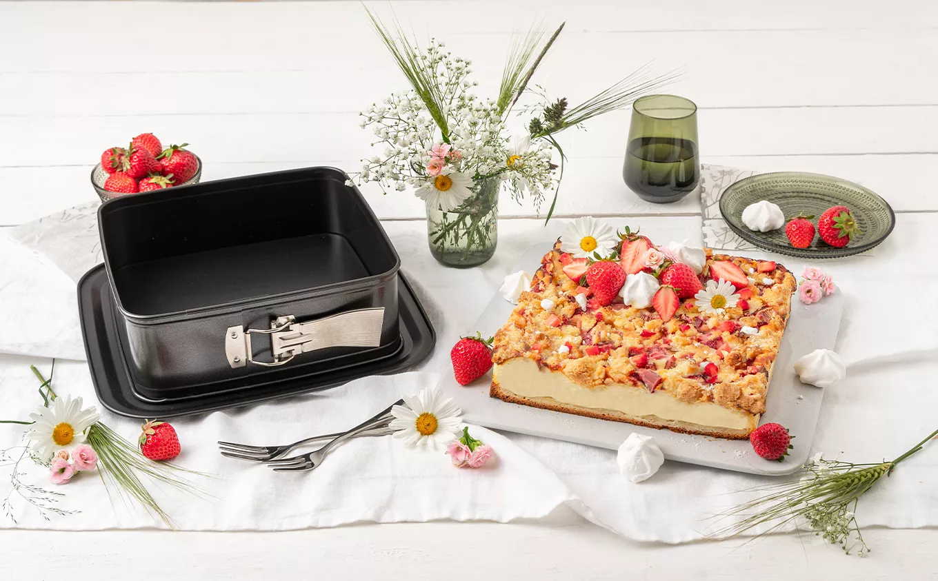 La recette du gâteau à la Rhubarbe avec Pudding