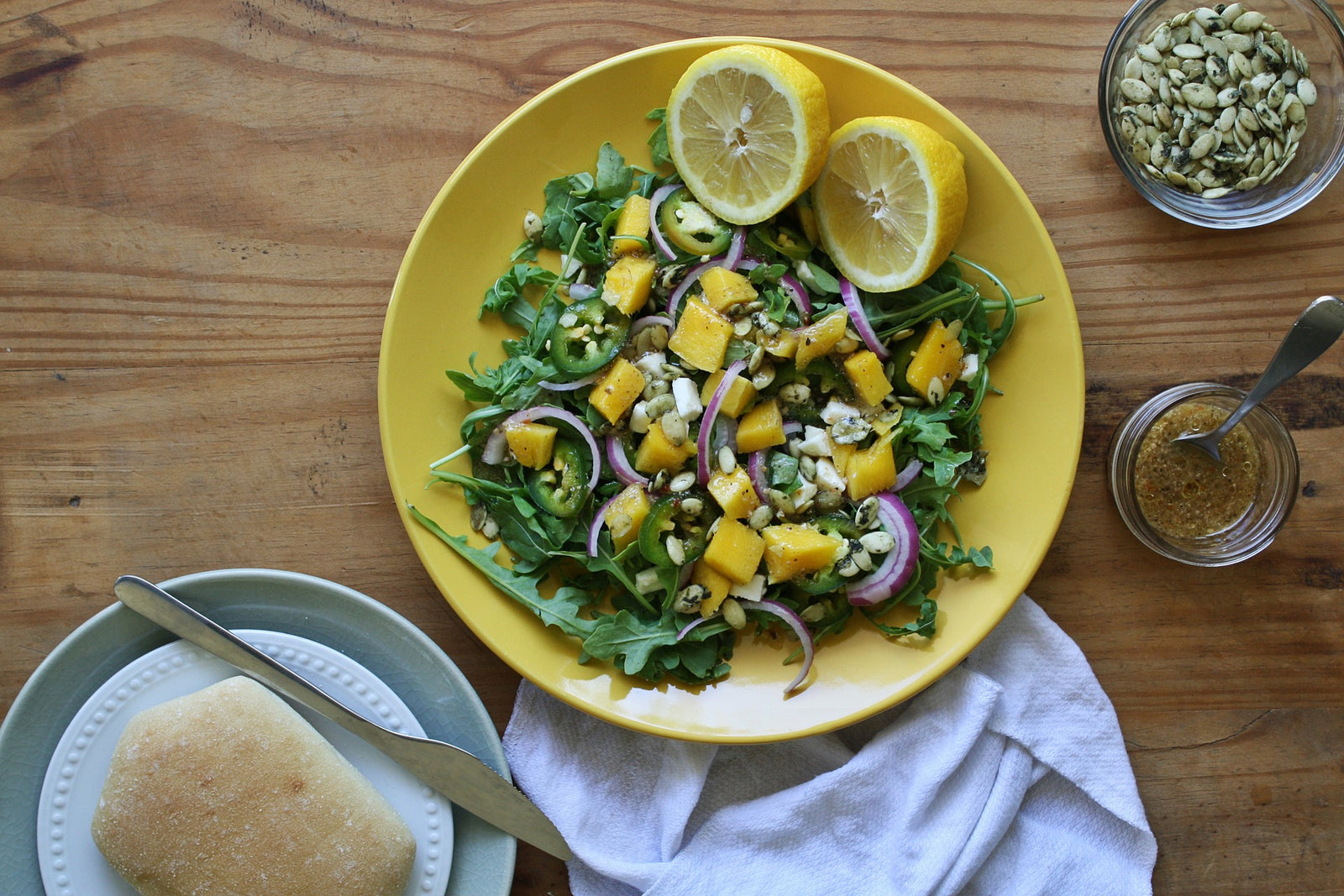 La recette de la salade à la mangue et au citron