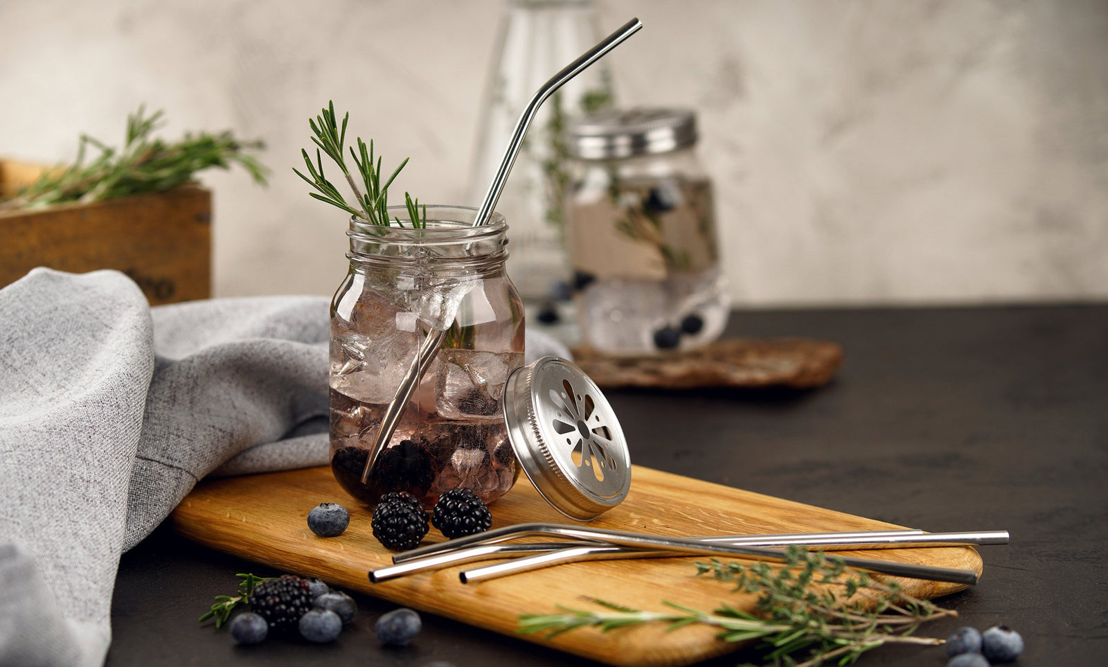 Pailles en acier inoxydable