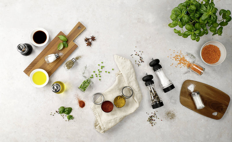 Les poivriers, salières et moutardiers