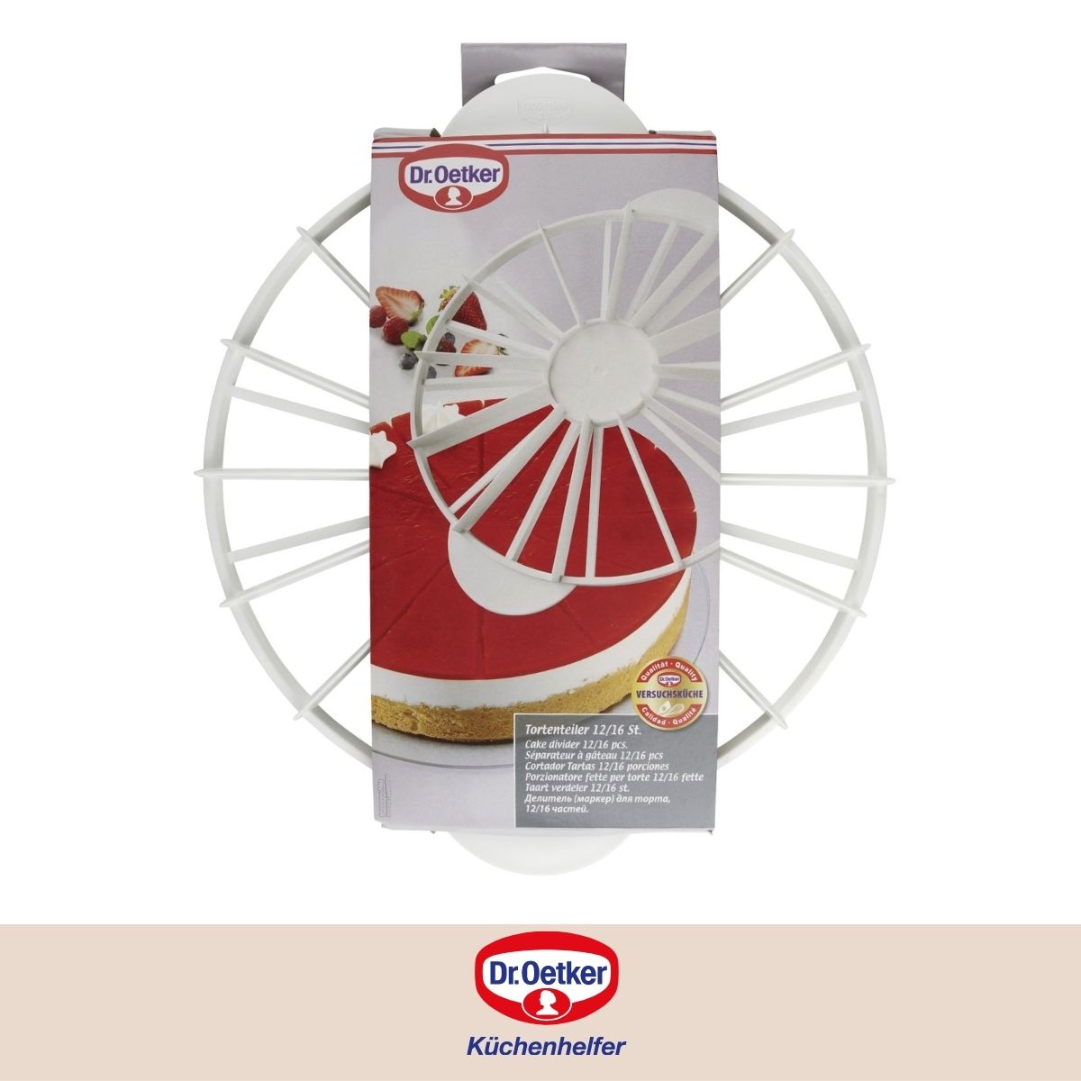 Diviseur de gâteaux 12/16 parts Dr.Oetker Bake Edition