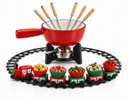 Lot de 1 appareil à fondue avec son petit train de table Fackelmann
