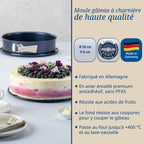 Lot de 2 moules à gâteaux 28/28 cm en acier Dr Oetker Back-Liebe