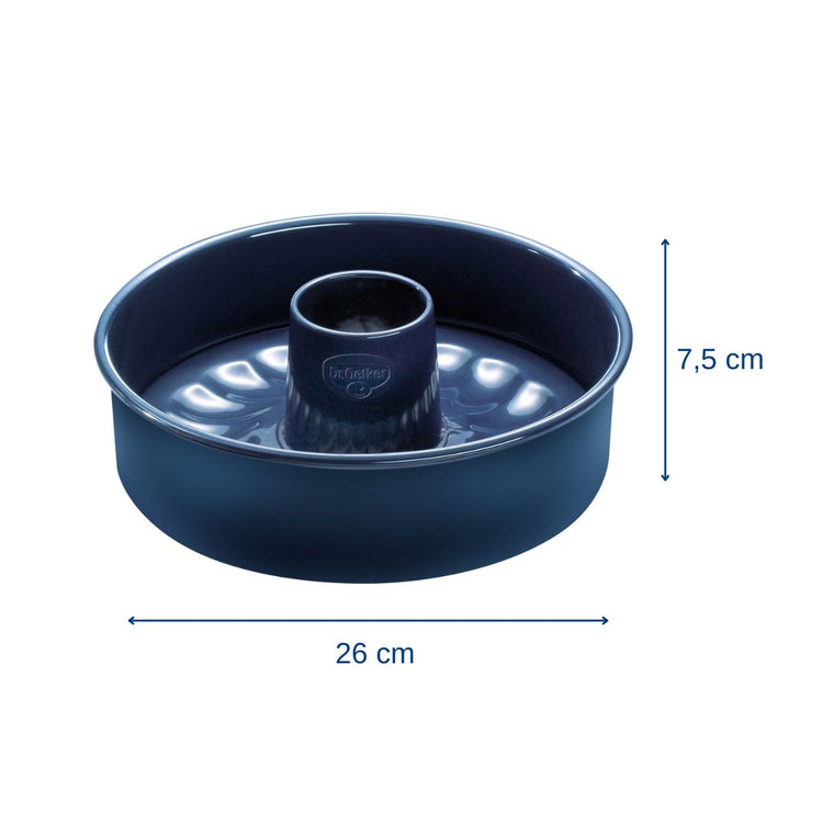 Lot de 2 moules à manqué 26/26 cm en acier Dr Oetker Back-Liebe