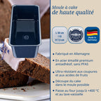 Lot de 2 moules à gâteaux 30/30 cm en acier émaillé Dr Oetker Back-Liebe