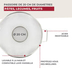 Set de 2 ustensiles de cuisine passoire Fackelmann Basic