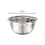 Ensemble de 2 Bols à mixer en inox 24 cm de diamètre Fackelmann Basic
