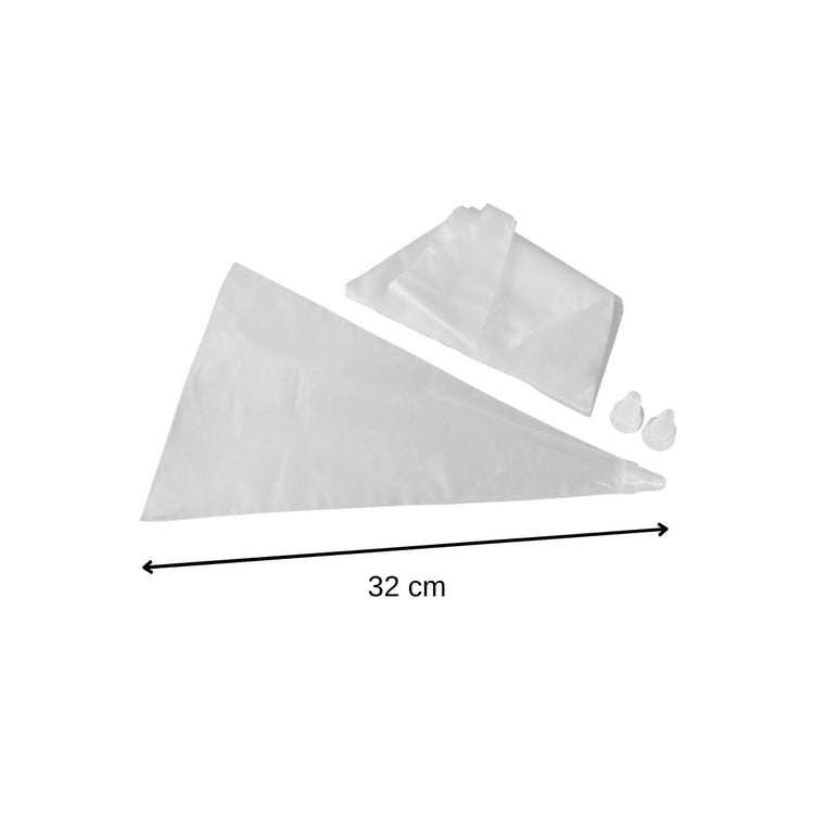Ensemble de 40 poches à douille jetables et 6 embouts plastique réemployables 32 cm Zenker Smart Pastry