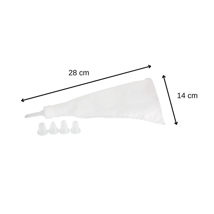 Ensemble de 2 Poches à douille et 10 embouts en plastique 28 cm Zenker Smart Pastry