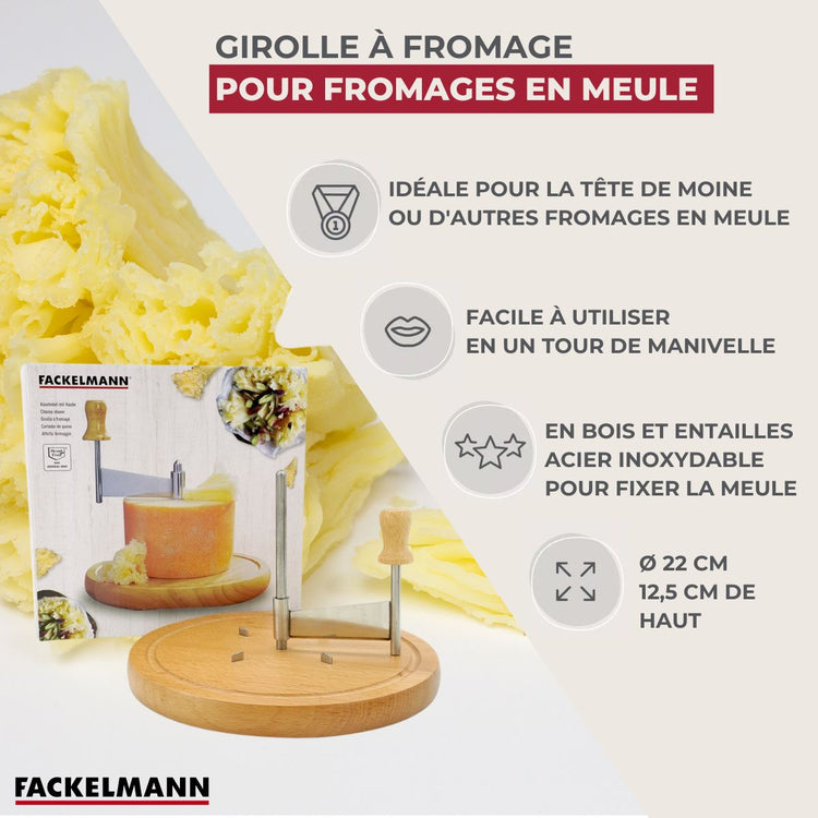 Ensemble de 2 Girolles à fromage 22 cm Fackelmann Boissellerie