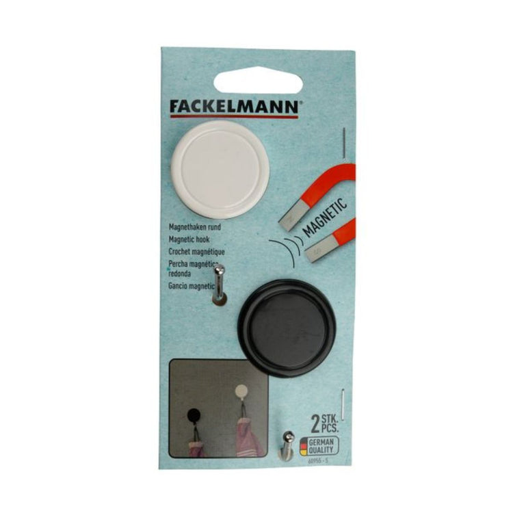Ensemble de 4 crochets muraux magnétiques Fackelmann Tecno