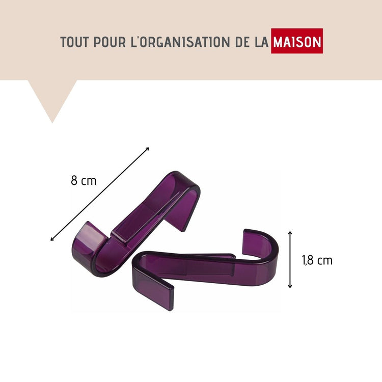 Ensemble de 4 crochets pour sèche serviette Fackelmann Tecno