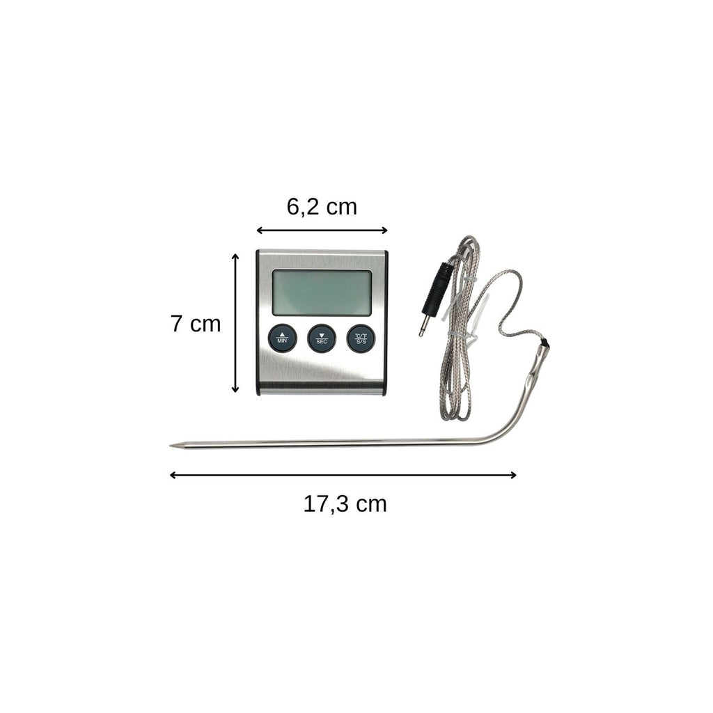Set de 2 thermomètres de cuisine digital avec sonde Fackelmann Basic