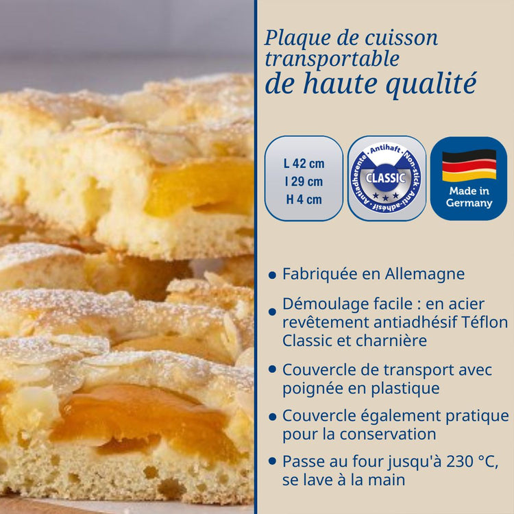 Plaque de cuisson avec couvercle Dr.Oetker