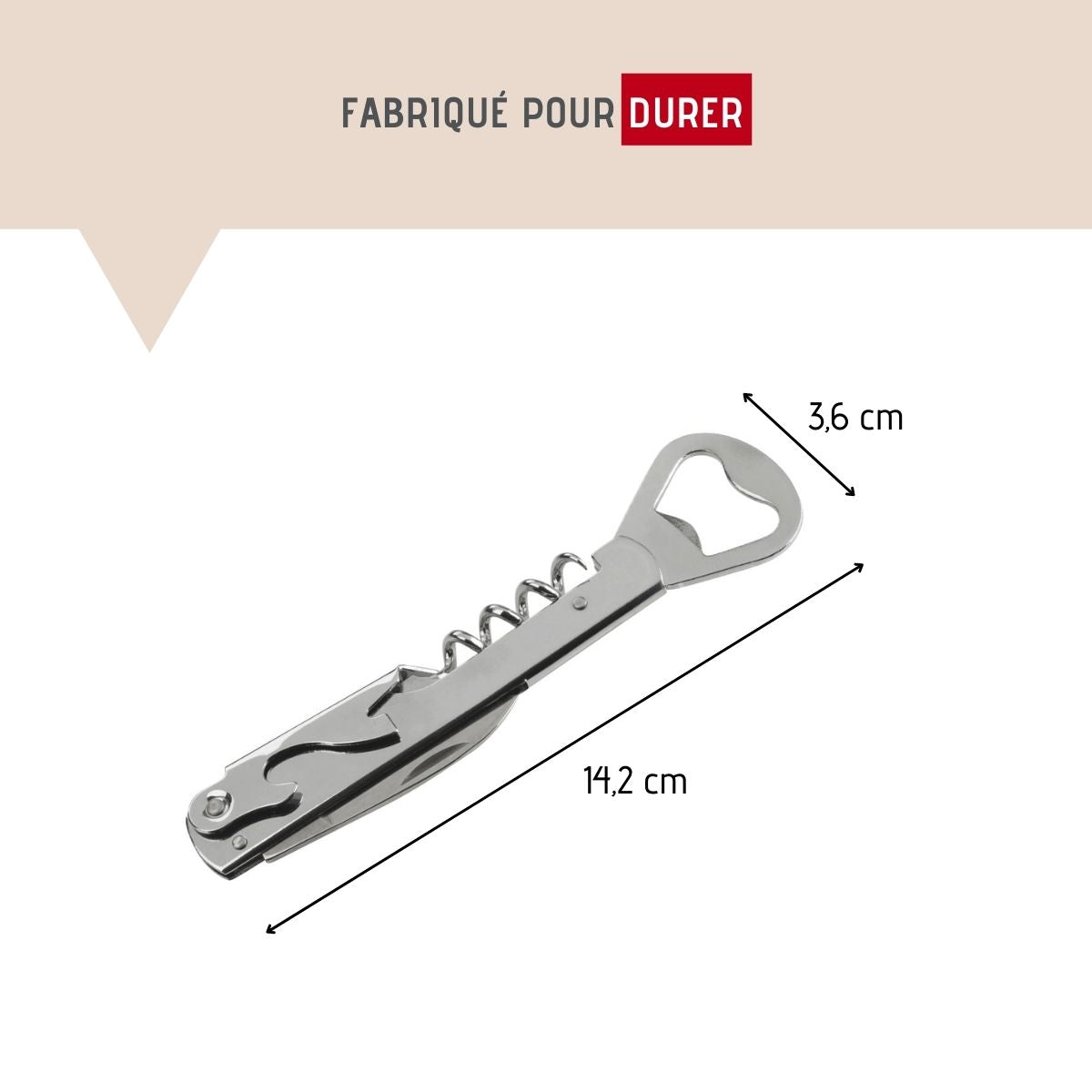Tire-bouchon limonadier en acier FM Professional Boissons