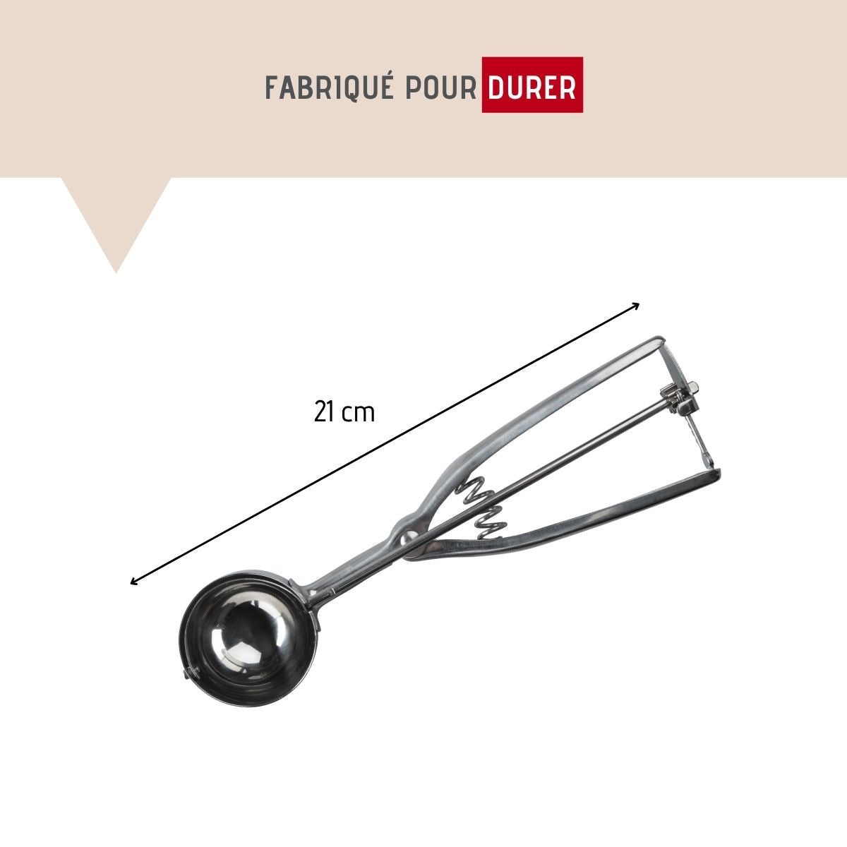 Cuillère à glace en inox FM Professional Divers
