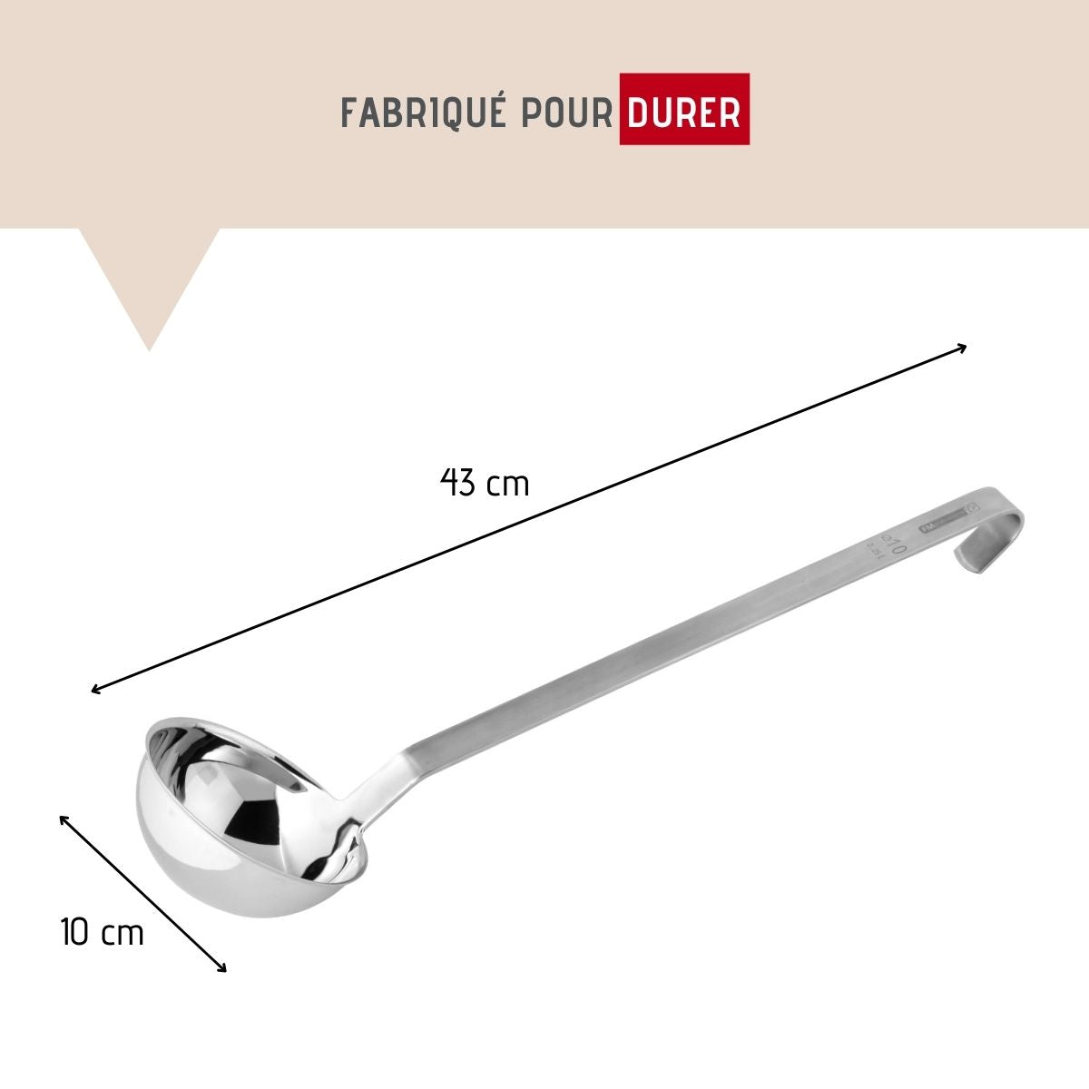 Louche de cuisine inox 43 cm FM Professional Divers