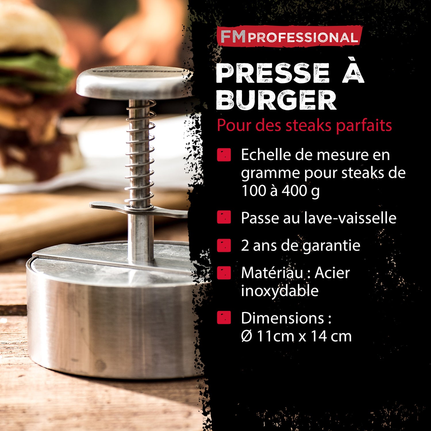 Presse à hamburger FM Professional