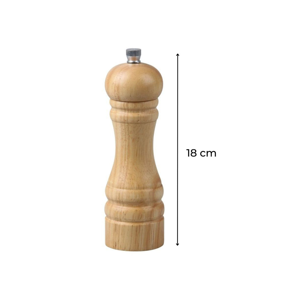 Moulin à poivre manuel couleur bois 18 cm FM Professional Divers