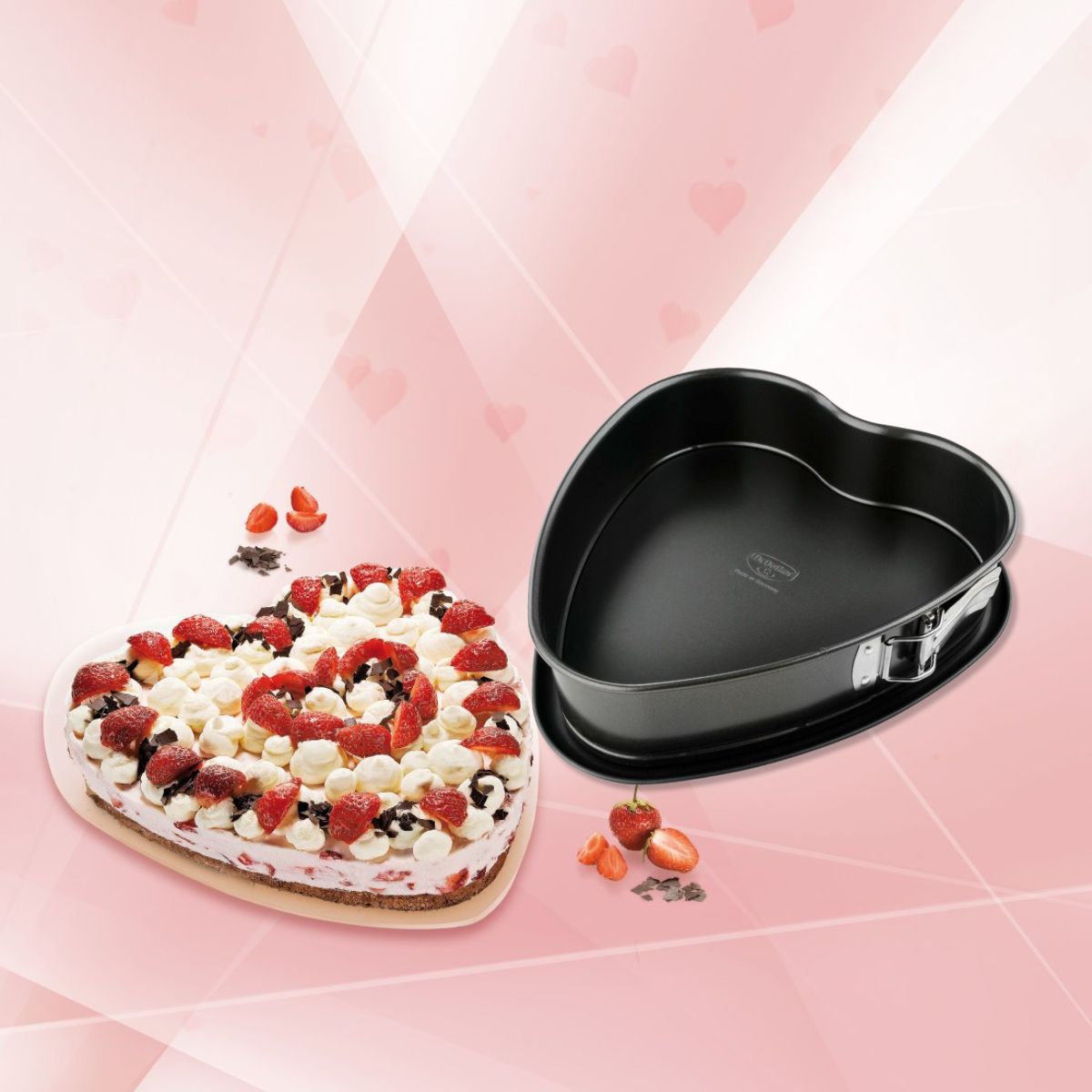 Moule coeur à charnière 27 x 25 cm Dr. Oetker Back-Freude