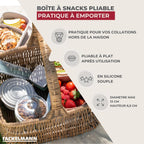 Boite à Snacks Pliable en Silicone Blanc Fackelmann Storage