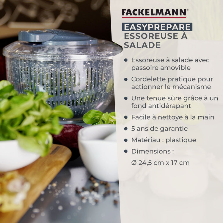 Essoreuse à salade Fackelmann Easy Prepare