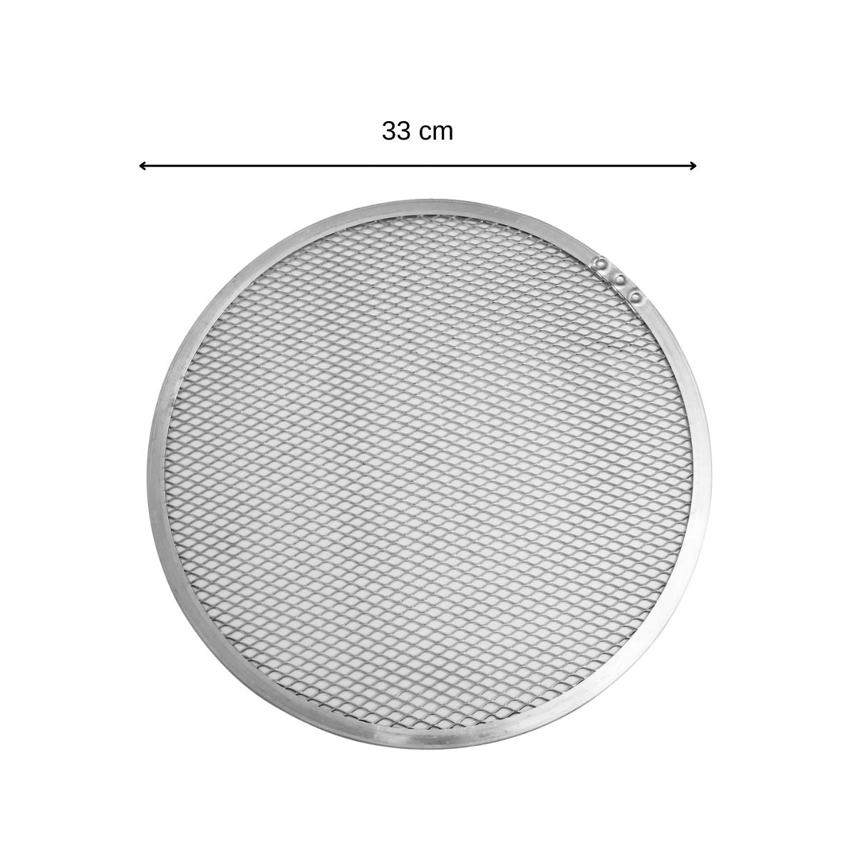 Plaque à pizza surgelée perforée en inox 33 cm FM Professional