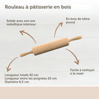 Ensemble de pâtisserie Zenker emporte-piéces et rouleau à pâtisserie