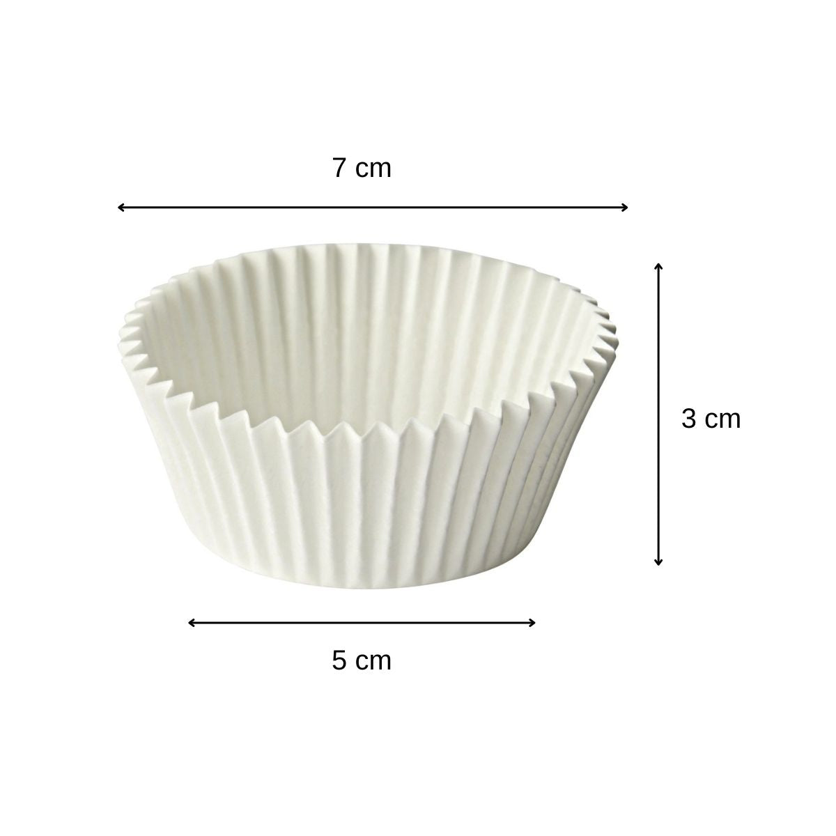 Lot de 75 moules à muffins en papier blanc de 5 cm de diamètre Zenker Smart Pastry