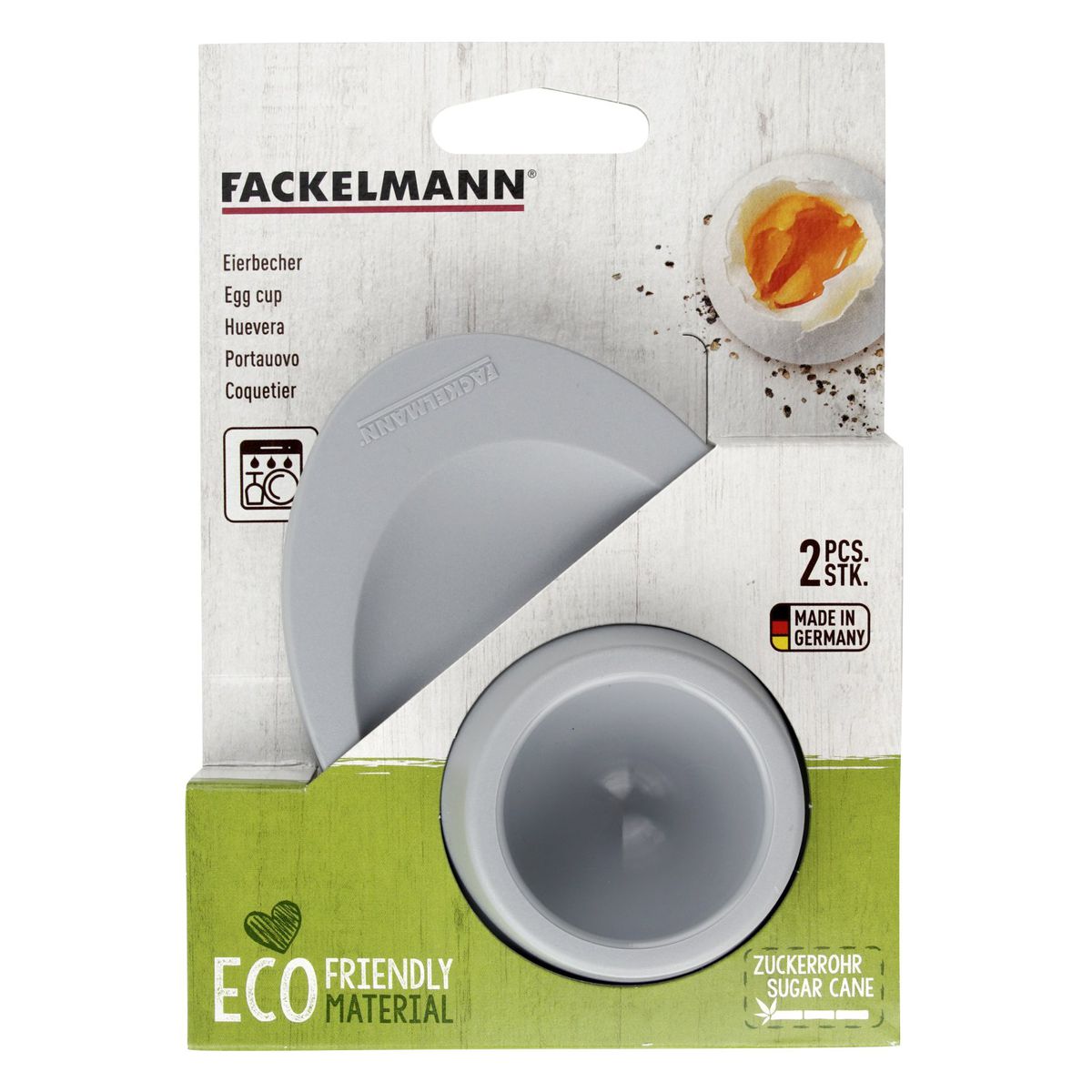 Lot de 2 coquetiers Fackelmann Eco Friendly