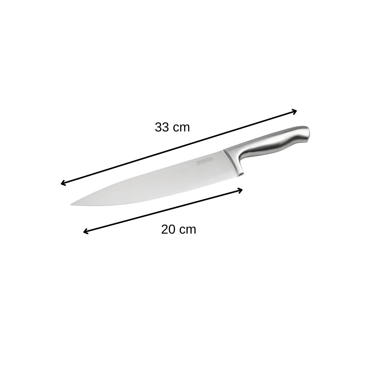 Couteau de chef 33 cm en inox Nirosta Star