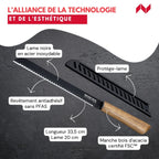 Couteau à pain 33,5 cm Nirosta Flow