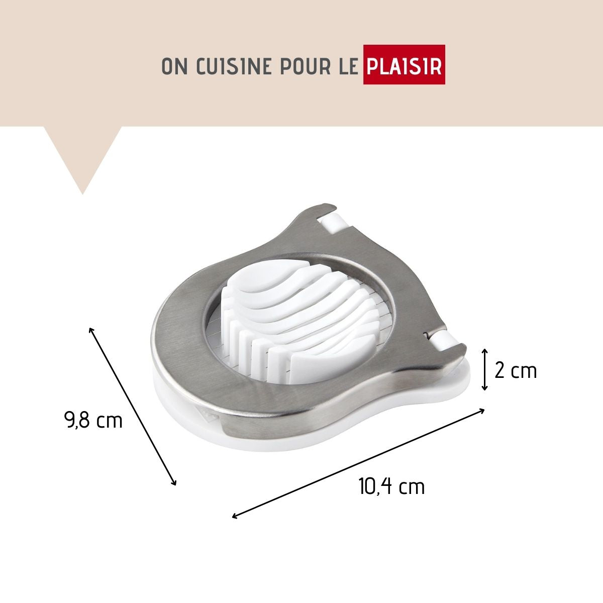 Coupe oeufs durs arrondi Fackelmann Basic
