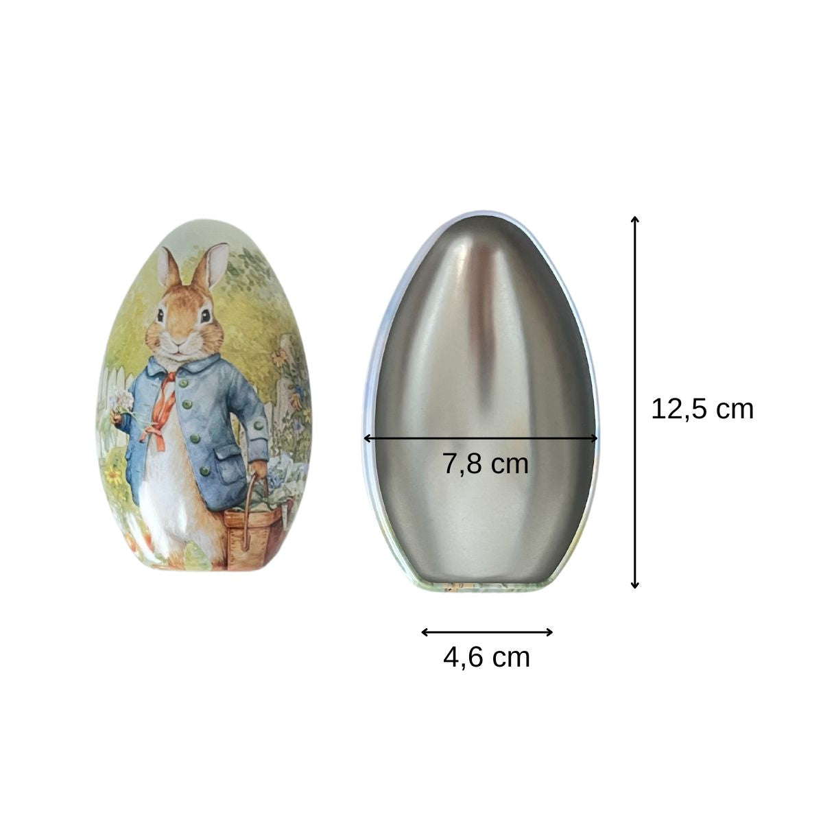 Œuf de Pâques à remplir 12,5 cm Fackelmann Pâques