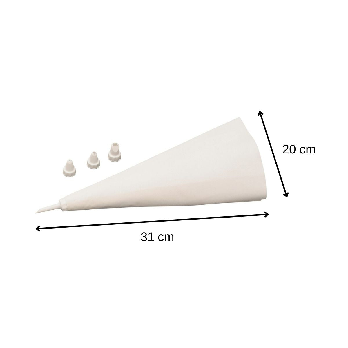 Poche à douille réutilisable et 3 embouts plastique Zenker