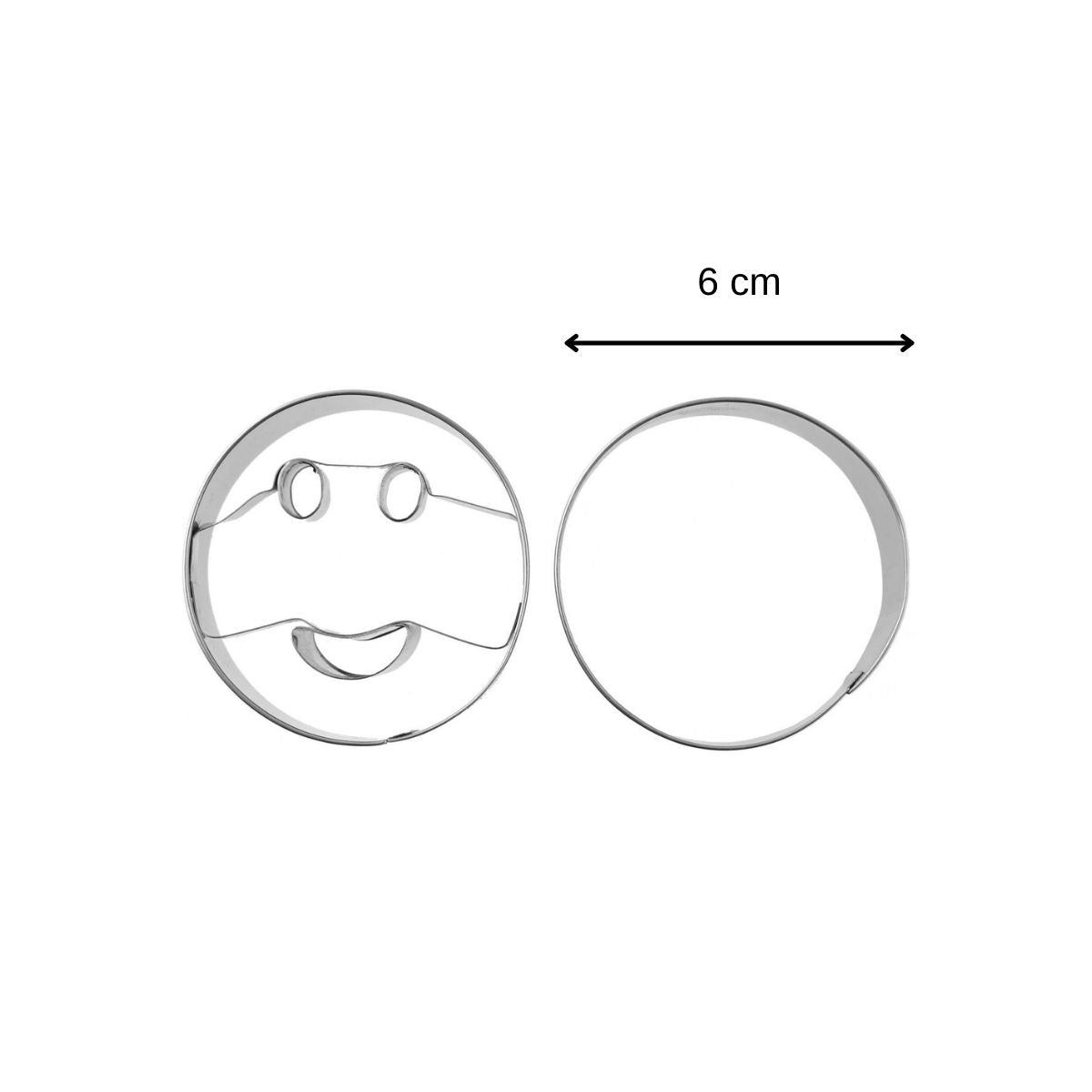 Lot de 2 emporte-pièces smiley Zenker